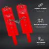 Red Leather Buckle Wrist Elastic Band, Bracelet and Leg Ring Accessories view 4