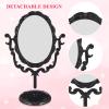 STAHAD Retro Makeup Mirror with Rotating Desktop Mirror view 3