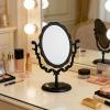 STAHAD Retro Makeup Mirror with Rotating Desktop Mirror view 4