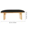 Manicure Hand Rest for Nail Art, Wood, Leather, Sponge, Black view 2