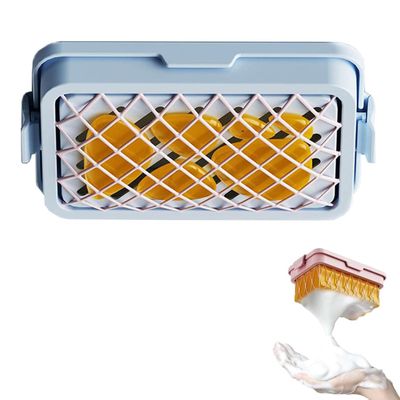 Highly Elastic Mesh Soap-Foaming Box with Non-Slip Drainage