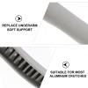 GETAJGHSD 6 Crutch Pads, TPR, Textured and Soft, for Everyday Crutch Use view 3