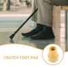 Alipis Yellow Non-Slip Rubber Crutch Tips, 4-Pack view 3