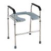 Toilet Seat with Armrests, Stainless Steel Frame for Safety Support, for Seniors and People with Disabilities, Durable view 1
