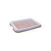 FJMQHU Dog Toilet Training Tray with Mesh Puppy Pad Holder, Reddish Brown view 1