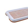 FJMQHU Dog Toilet Training Tray with Mesh Puppy Pad Holder, Reddish Brown view 2