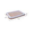 FJMQHU Dog Toilet Training Tray with Mesh Puppy Pad Holder, Reddish Brown view 3