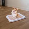 FJMQHU Dog Toilet Training Tray with Mesh Puppy Pad Holder, Reddish Brown view 4