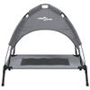 Nqyjm Dog Bed with Canopy Gray Ox Fabric and Steel 76 x 62 x 72 cm view 4