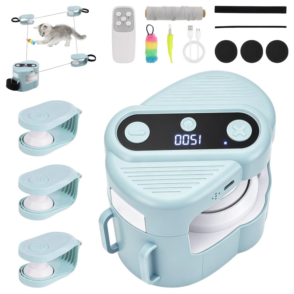 TAZZOR Interactive Electric Cat Toy with Adjustable Speed