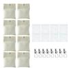 Serenophile Outdoor Curtain Weights, 425 g, Canvas Sandbags with Metal Clips and PE Inserts, Self-Adhesive Weighted Pockets for Patios, Gazebos, and Curtains, 8 Pieces view 1