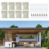 Serenophile Outdoor Curtain Weights, 425 g, Canvas Sandbags with Metal Clips and PE Inserts, Self-Adhesive Weighted Pockets for Patios, Gazebos, and Curtains, 8 Pieces view 2