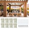 Serenophile Outdoor Curtain Weights, 425 g, Canvas Sandbags with Metal Clips and PE Inserts, Self-Adhesive Weighted Pockets for Patios, Gazebos, and Curtains, 8 Pieces view 4