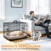 Moonlight Manor Dog Crate, 76 x 47.6 x 53.7 cm (M), Black view 2