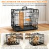 Moonlight Manor Dog Crate, 76 x 47.6 x 53.7 cm (M), Black view 4
