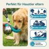 Dog Water Bottle for Travel with Silicone Bowl, 285 ml, Stainless Steel, Blue view 4