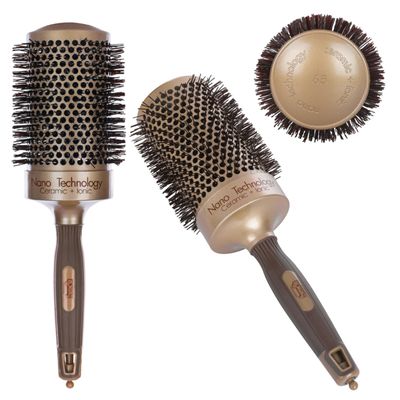 PONIK'S PROFESSIONAL 65 mm Ceramic Round Blowout Brush with 83 mm Bristles
