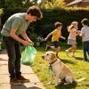 Dog Waste Bag Holder with Zipper Clip, Portable view 3