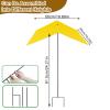Plant Umbrella for Potted Plants, UV Protection Sun Umbrella view 3