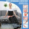 Lymphatic Drainage Massager for Legs and Abdomen, 6-Chamber Professional Leg Massager, 30–240 mmHg Adjustable Pressure, Black, XL + 10 cm Extension view 2