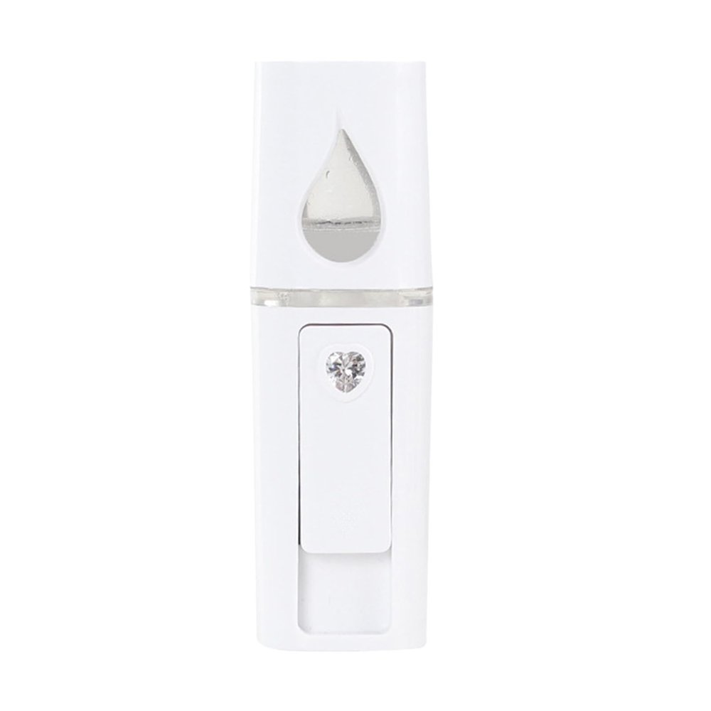TIKATARER Portable 20 mL Facial Mister, Rechargeable USB Cool-Mist Sprayer with Visible Water Tank