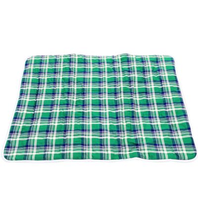 Reusable Cotton Incontinence Bed Pad, Green, Non-Slip