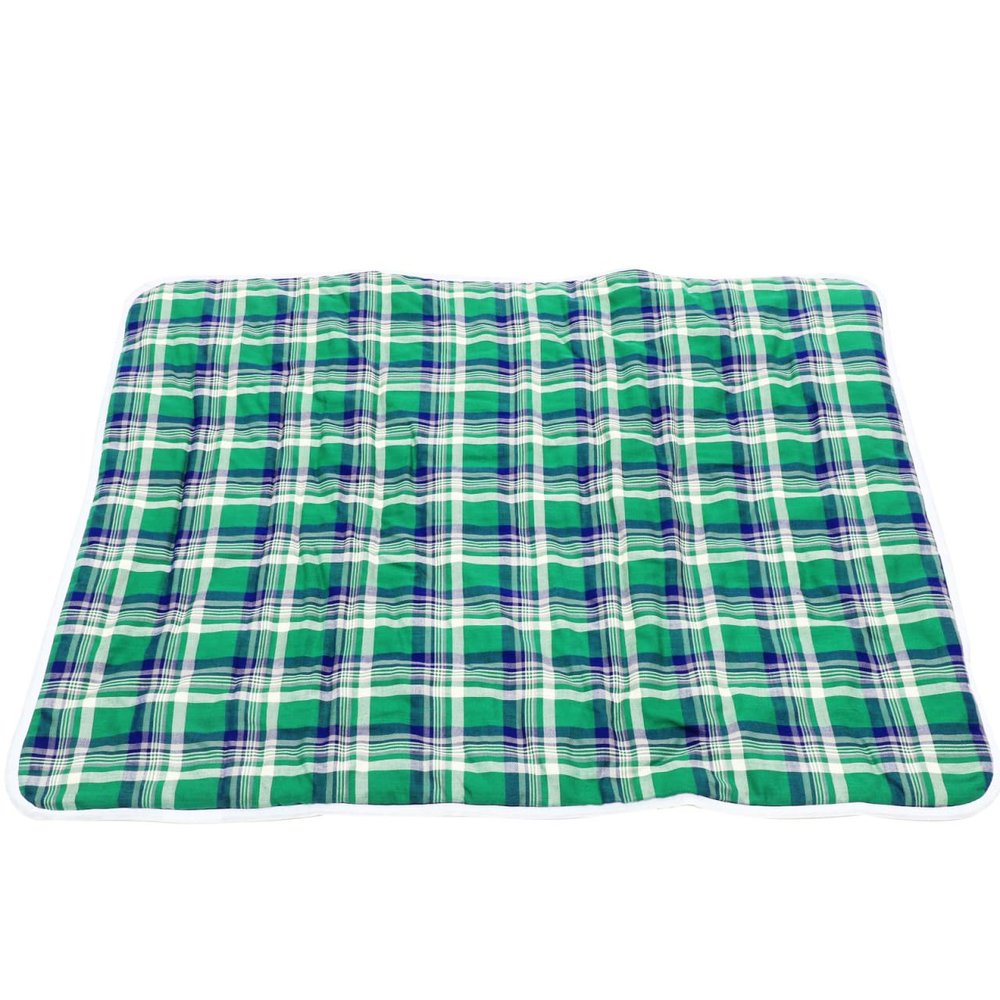Reusable Cotton Incontinence Bed Pad, Green, Non-Slip