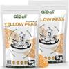 GiDeli Yellow Split Peas 2 x 1 kg - High Protein Content - Source of Fiber and Iron - Base for Soups and Spreads - Quick-Cooking - Vegan & Vegetarian view 1