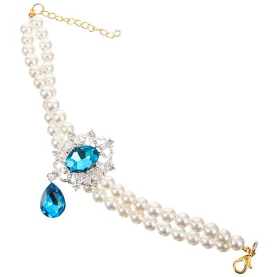 JECOMPRIS Adjustable Pearl Collar for Pets