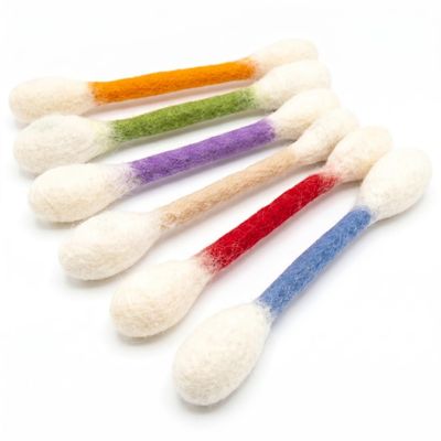 Striegro Catnip Toys, 6-Pack, Large Cotton Q-Tip Toys for Cats, 5.91 in
