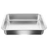 TOVINANNA Stainless Steel Odor-Free Cat Litter Box with Open Design, Stable Base, and Nonstick Coating for Small Cats and Kittens view 1