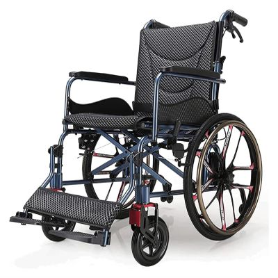 Folding Manual Wheelchair with Swing-Away Footrests