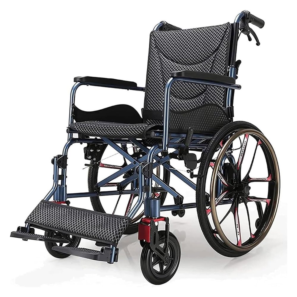 Folding Manual Wheelchair with Swing-Away Footrests