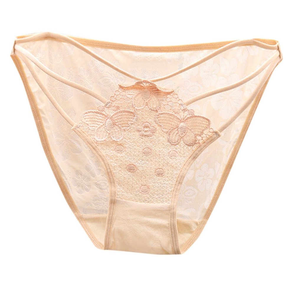 Women's Sexy Underwear with Embroidered Butterflies