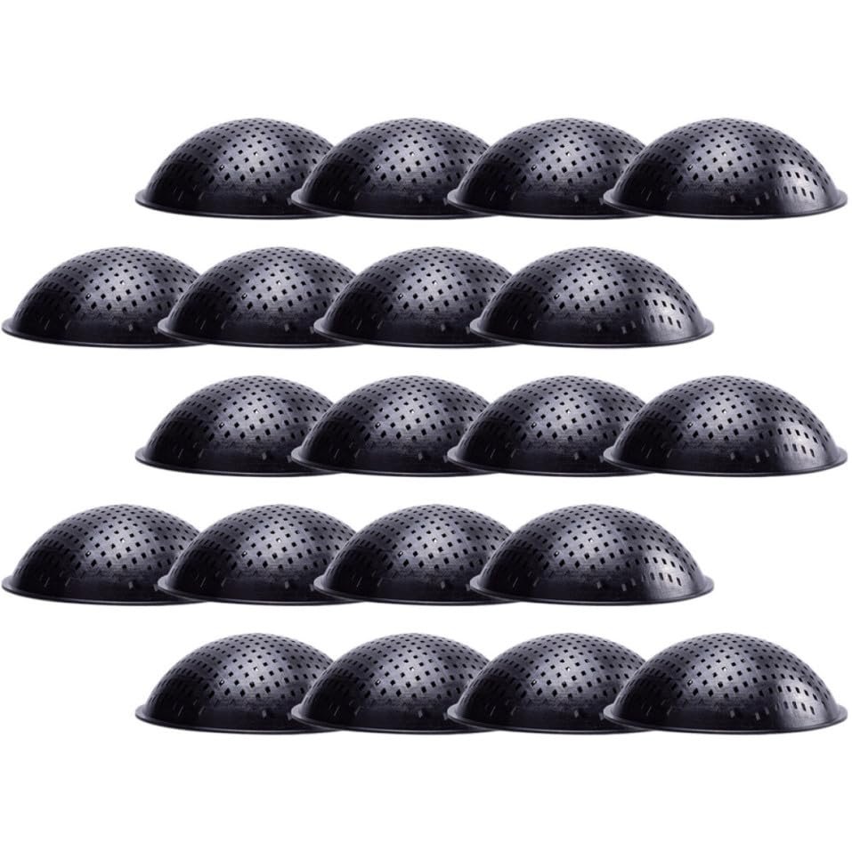 Artibetter 20-Piece Round Plant Pot Mesh Mats, Sturdy PP Plastic Drainage Grids for Flower and Bonsai Pots