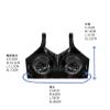 CHBYUOMLJIK Black Latex Bra for Women, Adjustable-Strap Natural Rubber Top, Black, 3XL view 2