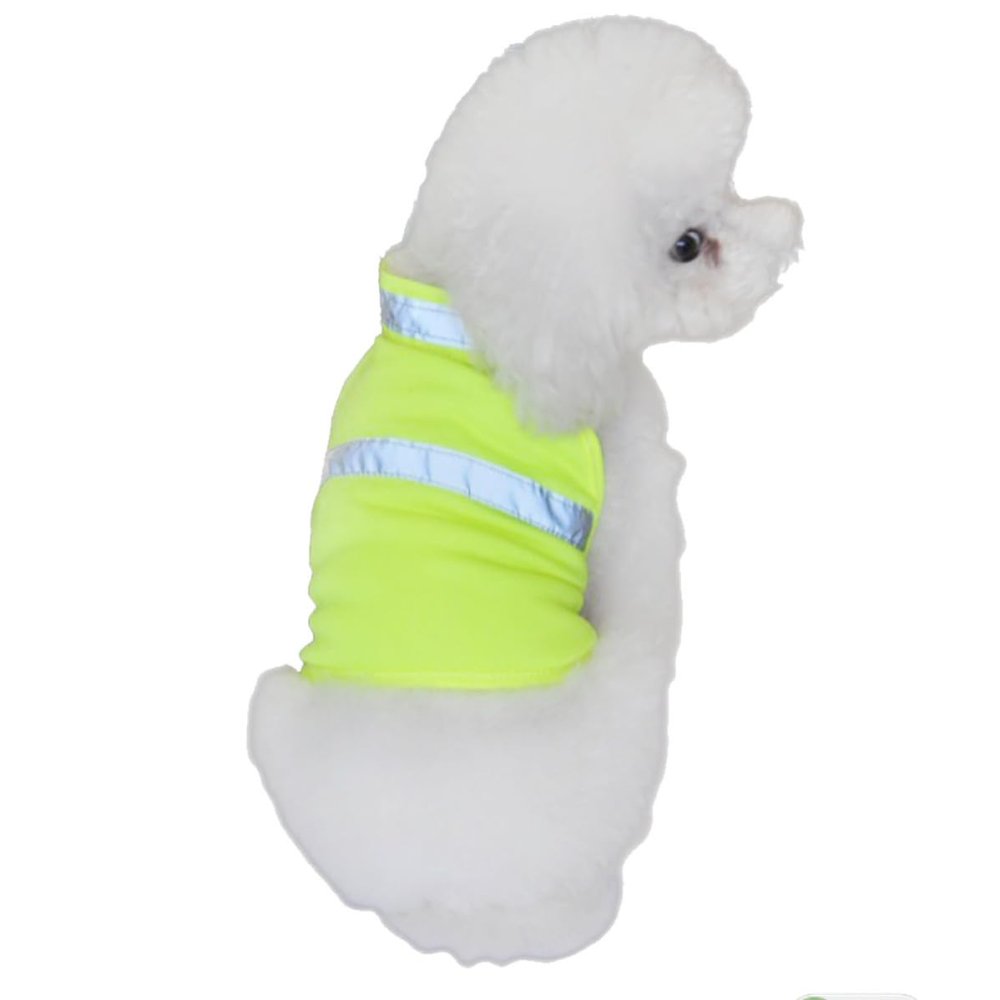 POPETPOP Reflective Breathable Dog Safety Vest, Yellow
