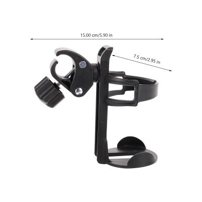 GRADENEVE Universal PP Cup Holder, Multi-Angle Rotating, for Wheelchairs and Strollers, Black