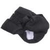POPETPOP Reusable Cotton Dog Diaper and Protective Pants, Black, for Untrained Puppies view 1