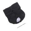 POPETPOP Reusable Cotton Dog Diaper and Protective Pants, Black, for Untrained Puppies view 2