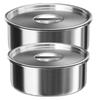 SWETRACE 2-Piece Stainless Steel Bowls with Lids view 1