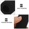 Mikikit 2-Pack Ergonomic Black Sponge Grip Pads for Crutches and Walking Canes view 3