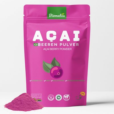 Acai Berry Powder 100 g, 100% Pure & Freeze-Dried, Vegan