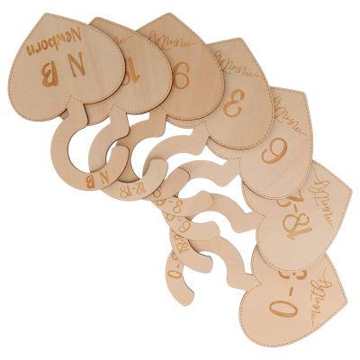 Mikikit Baby Closet Dividers, 7-Piece Set with Month Labels
