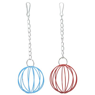 COOLHIYA 2-Pack Hanging Food Dispenser Balls for Rabbits