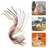 VALICLUD 10 Pack Wool Yarn Puppy and Kitten Collars with ID and Small Flower Decoration view 3