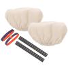 HOMOCONO Sourdough Starter Kit with Thermometer Stickers, Fabric Covers and Date Rings view 1
