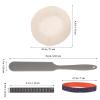HOMOCONO Sourdough Starter Kit with Thermometer Stickers, Fabric Covers and Date Rings view 2