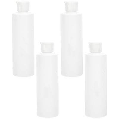 Holy Water Bottles, 4-Pack, 250 ml, White Plastic with Safety Caps