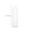 Holy Water Bottles, 4-Pack, 250 ml, White Plastic with Safety Caps view 2